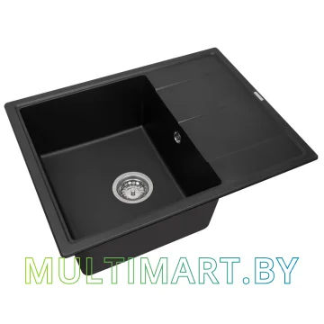 Кухонная мойка Aquasanita Rock SQR 102 AW (black metallic 601)